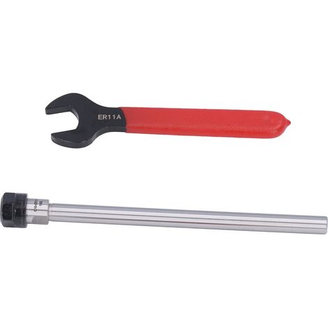 Rallonge de pince porte-outil à queue droite ER11 avec clé, accessoire pour fraiseuse CNC C10-ER11A-150L 150 mm (1/5)
