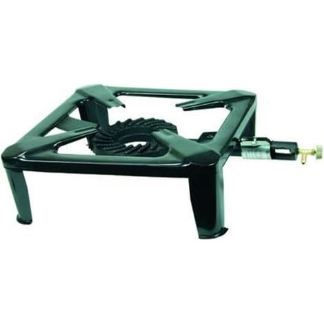 FORNELLONE  CM 30 X 30 IN METALLO NERO PER GAS BOMBOLA