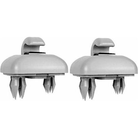 Two-part car sun visor clip, car sun visor hook, suitable for Audi A1, A3, A5, Q5, OE8U0957562A, grey. (1/5)