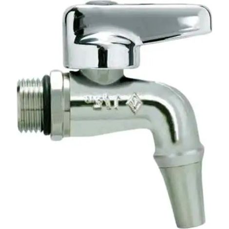 Rubinetto per contenitori olio in acciaio dn 10 con leva in abs - 3/8"