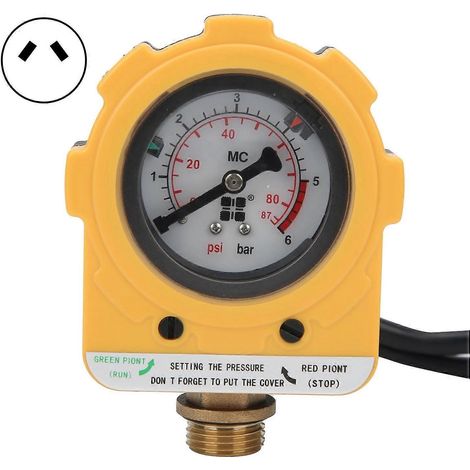 Régulateur de pression électronique automatique pour pompes à eau avec interrupteur réglable E06-1500, prise 30AAU, 220 V CA
