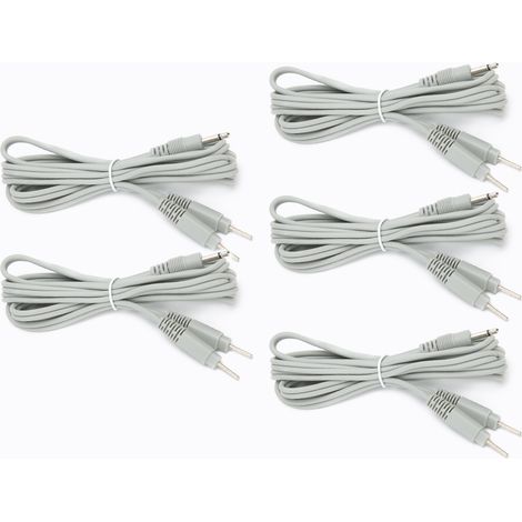 Câbles conducteurs compatibles de 1,5 m (4,9 pi) pour appareils d'électrothérapie TENS (1/5)