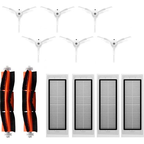 Kit accessoires XIAOMI Roborock S50 aspirateur: 6 brosses latérales, 4 filtres, 2 brosses principales