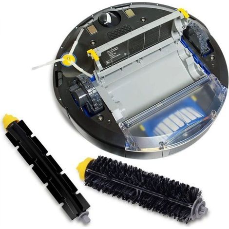 Accessoires Kit pour iRobot Roomba 600 620 630 650 660, 8x Brosse Latérale 8x Filtre 1x Rouleau (1/4)