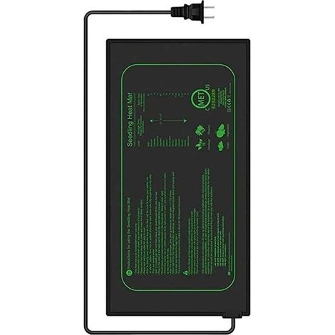 Tapis Chauffant pour Plantes Tapis Chauffant pour Tapis Chauffant pour semis avec Thermostat, Coussin Chauffant étanche IP67 pour la Croissance des Plantes, Culture hydroponique(25cm52.5cm) (1/5)