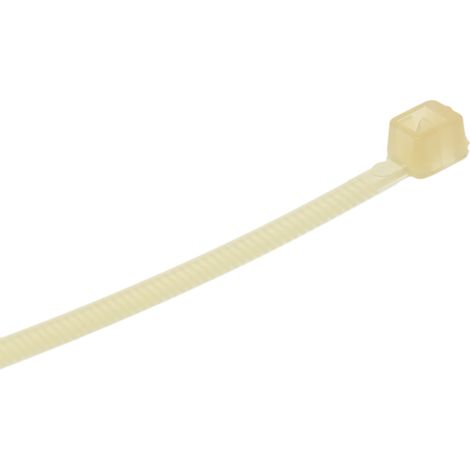 Serre-câble RS PRO Naturel en Nylon 66, 100mm x 2,5 mm ( Prix pour Sachet de 100 ) (1/2)