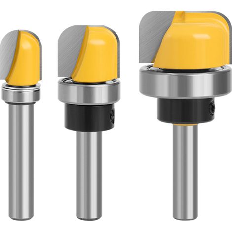 Teile 8 mm Zoll Rundschaft-Nasensenker-Set Schüssel und Tablett Modell Boden Holzbearbeitungswerkzeug 1/2 Zoll 3/4 Zoll 1-1/8 Zoll