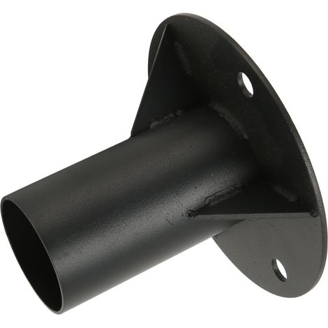 Bride de plancher métallique pour garde-corps, base de montage pour clôture/boîte aux lettres/mât de drapeau, adaptateur de montage robuste pour lampadaire, 52 mm (1/5)