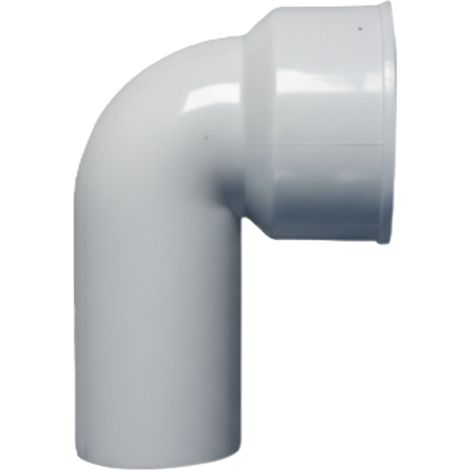 Curva tecnica 90° Ø50/50 mm in polipropilene grigio per sistema di scarico bamplast pp-tech bampi bsw050400