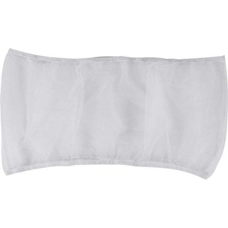 Couverture de Cage à Oiseaux Attrape-Graines Cache-Filet en Filet Protection Jupe (Blanc-M) (1/4)