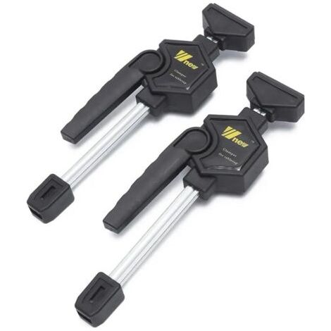 2pcs MFT Table Clamp Quick Ratchet Release Speed Squeeze Woodworking Clamp Clip Kit
