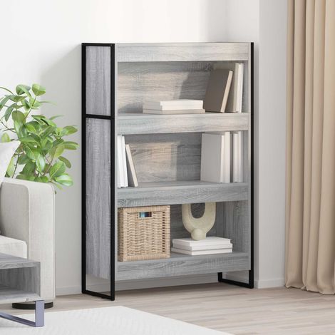 Bücherregal Graues Sonoma 80 x 30 x 121 cm Holzwerkstoff