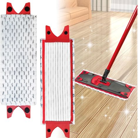 Coperture di ricambio per mocio Vileda, testine di ricambio per mocio, panni di ricambio in microfibra per pulitore spray 2 in 1 Vileda Ultramax, adatti a tutti i tipi di pavimento, confezione da 2 (1/5)