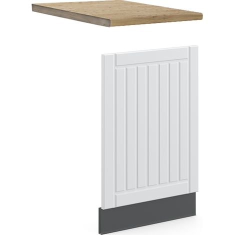 Pannello frontale Fame-Line, Bianco rustico, 45 cm , PL Rovere, Vicco