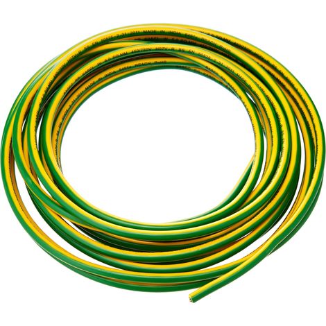 Bulk Hardware BH01518 Cavo di Terra a Singolo Conduttore 6491X, Giallo/Verde, 6.0 mm (1/4)