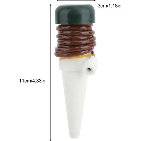[Sistema automático de riego por aspersión para plantas] + [Sistema de riego por goteo] + [4 piezas] + [Cerámica] (1/5)