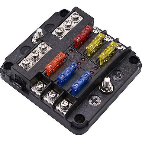 Wasserdichter Sicherungsblock mit LED-Anzeige für den elektrischen Verteilerkasten von Pkw/Lkw. (1/4)