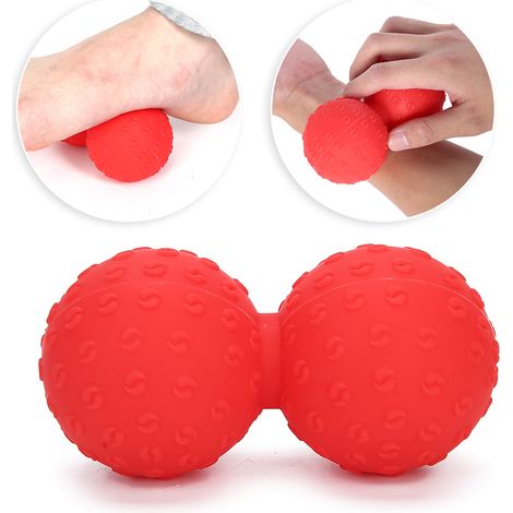 Double Balle de Massage pour Dos, Jambes et Épaules - Relâchement Musculaire Profond, Yoga et Fitness (1/5)