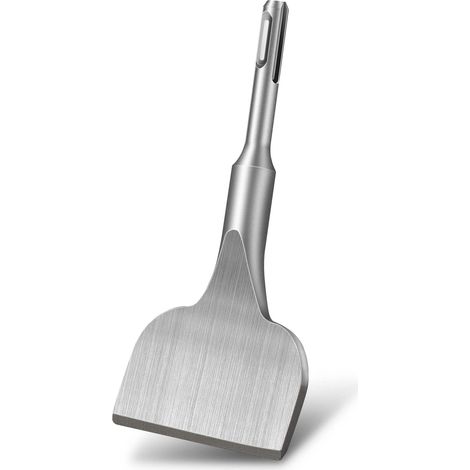 JSSEVN - SDS Plus Tile Chisel, Chisel [165x75 mm] 25° Curve, Flat Tile Chisel, Professional Tile Chisel for All Impact Hammers