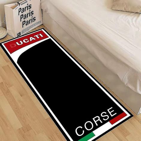 1 Tapis de sol antidérapant pour moto 80x200 cm velours cristal sans coutures garage atelier