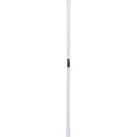 HOP - Asta per tende telescopica estensibile a molla, non richiede foratura, 55-90 cm, bianca (1/4)