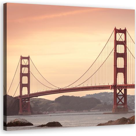 Cadre déco Architecture de ponts USA 40x40 (1/5)