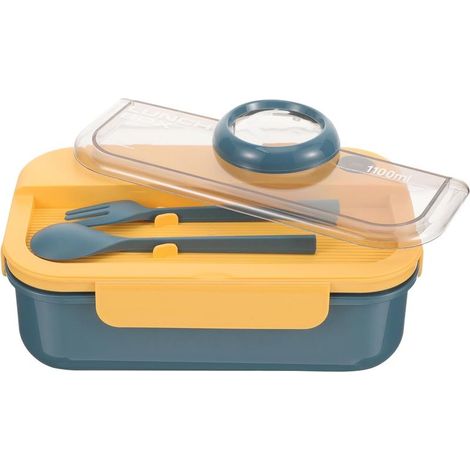 Boîte à bento VICASKY en plastique avec compartiments et d'une (1/5)