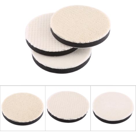 Lot de 3 éponges de polissage en laine de 12,7 cm (5 pouces) pour polisseuse de voiture (1/5)