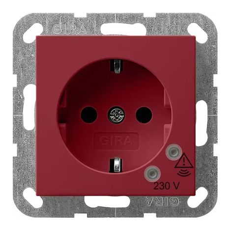 Gira Presa SCHUKO ÜSS + BSF System 55 Rosso [045102], 0451 02