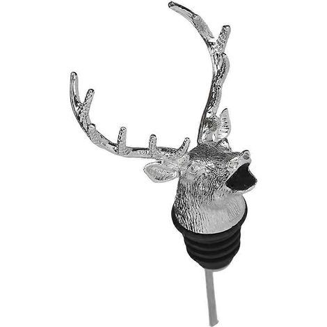 Verseur créatif en forme de tête de cerf, compatible avec un usage professionnel, couleur argent, lot de 1 (1/5)