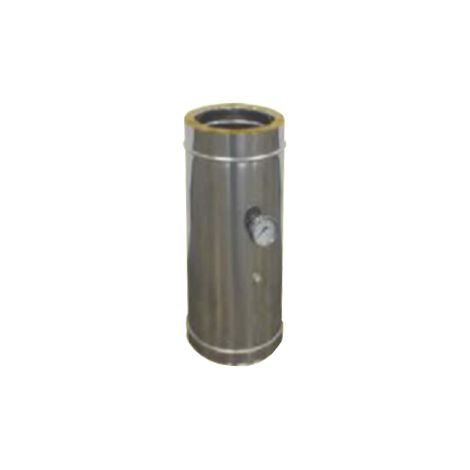 Prélèvement fumée et température double paroi isolée - Ø int/ext: 150-200