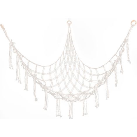 Grand filet ou hamac pour animaux en peluche bohème, 139,7 cm, hamac pour jouets, objets en macramé, coin de rangement pour animaux, filet suspendu, hamac en maille, sac de rangement pour jouets (1/3)