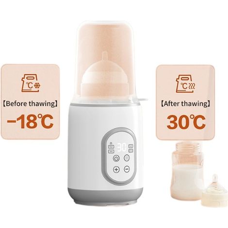 Babyflaschenwärmer, 2-in-1 Schnell-Flaschenwärmer für Muttermilch oder Säuglingsnahrung mit digitalem Timer und intelligenter Temperaturregelung