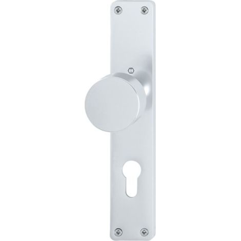 HOPPE  Escudo  largo  con  pomo  54/20  Aluminio  F1  PZ  -  6710628 (1/4)