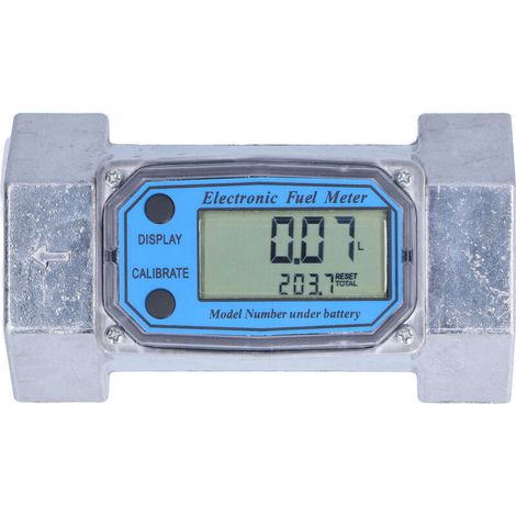 Digitaler elektronischer Turbinen-Durchflussmesser für flüssige Kraftstoffe, Wasser und Diesel, 2 Zoll, 2,3 V–3,3 V, LLW-50