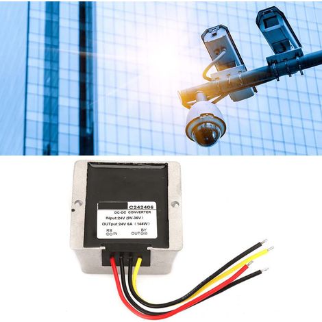 9-36V auf 24V Automatischer Aufwärts-/Abwärtswandler Boost/Buck Spannungsreglermodul (6A)