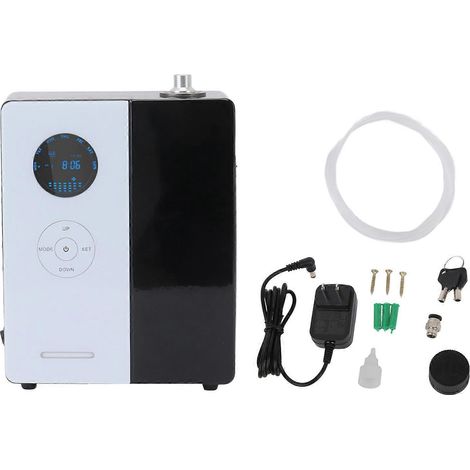 Elektrischer Wanddiffusor für ätherische Öle (200 ml) mit integriertem WLAN-Zugangspunkt, für Zuhause oder Büro, 100-240 V, weiß, US-Stecker.