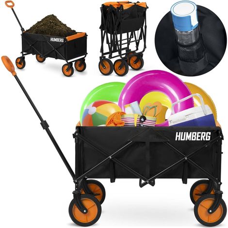 Zusammenklappbarer transportwagen 100l humberg hm 513