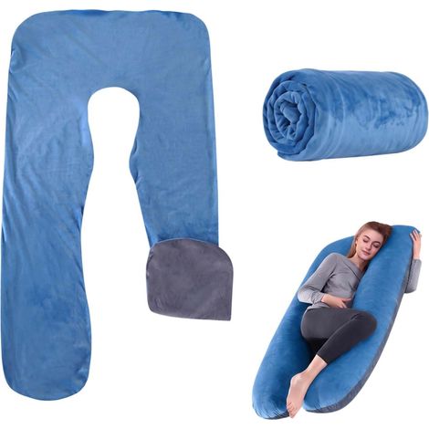 Taied'oreilleren U,140 x 80cm,Housse de Coussin de Grossesse,Taied'oreillerdegrossesse,Housse Coussin Grossesse,Taied'oreiller en U Lavable en Machine (1/5)