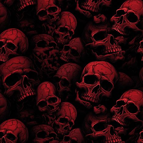 Tela Oxford decorativa para exteriores - Motivo de calavera I DX4006 (1/5)