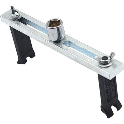 Ortviai Clé à deux mâchoires pour bouchon de réservoir de carburant – acier allié, universelle, 20,5 cm (1/5)