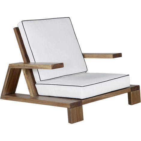 Fauteuil de Jardin en Bois "Daria" 100cm Marron (1/5)