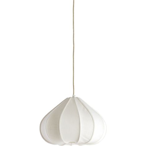 Light & Living - suspension - Zubeda - blanc - textile - Ø 38cm - (1/5)