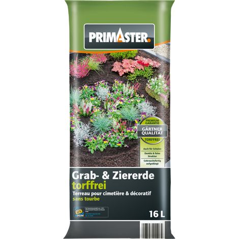 Primaster Zier- & Graberde torffrei 16 L Erde (1/2)