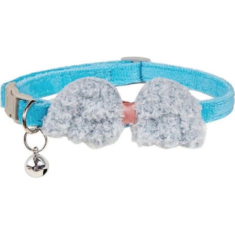 Kleines, verstellbares Hundehalsband mit niedlicher Engelsflügelverzierung, Haustierhalsband, verstellbares Accessoire für kleine Hunde, Flügelmuster.