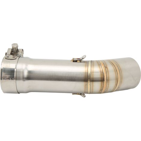 Tuyau d'échappement en acier inoxydable pour la partie centrale de la moto, haute efficacité de réduction du bruit, convient aux modèles FZ8 et FZ8N. (1/5)
