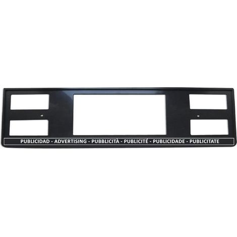 Placa portamatrícula anónima JBM