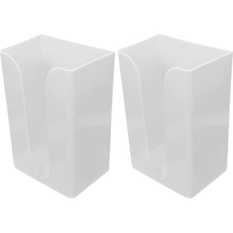 Porte-Papier Toilette Mural Blanc 2pcs en Plastique sans Perçage Bandes Adhésives, Design Minimaliste et Gain de Place pour Salle de Bain et Salon (1/5)