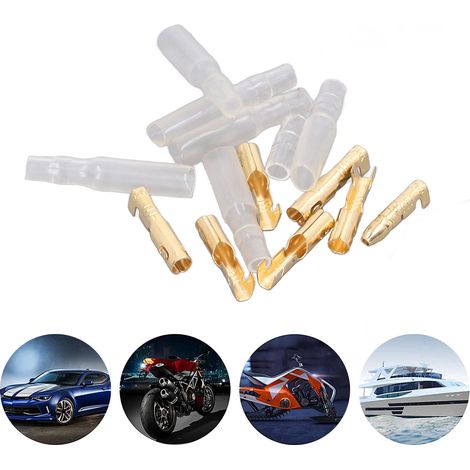 Boîte de 120 connecteurs à balle nus en or de 3,5 mm avec manchon de protection (1/5)