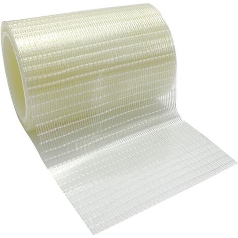 Nastro adesivo impermeabile per riparazioni di tende e verande, 8 cm x 10 m, per sigillare gonfiabili (bianco) (1/4)